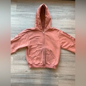 SET ACTIVE Rust Orange Zip-Up Hoodie
